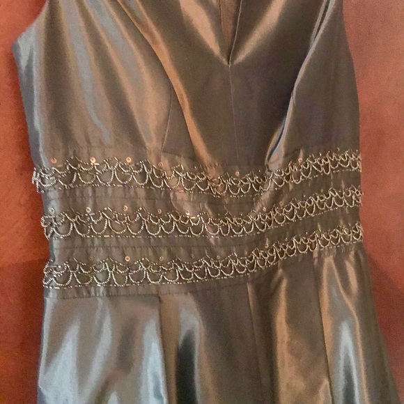 Bronze formal tea length dress - Picture 3 of 8